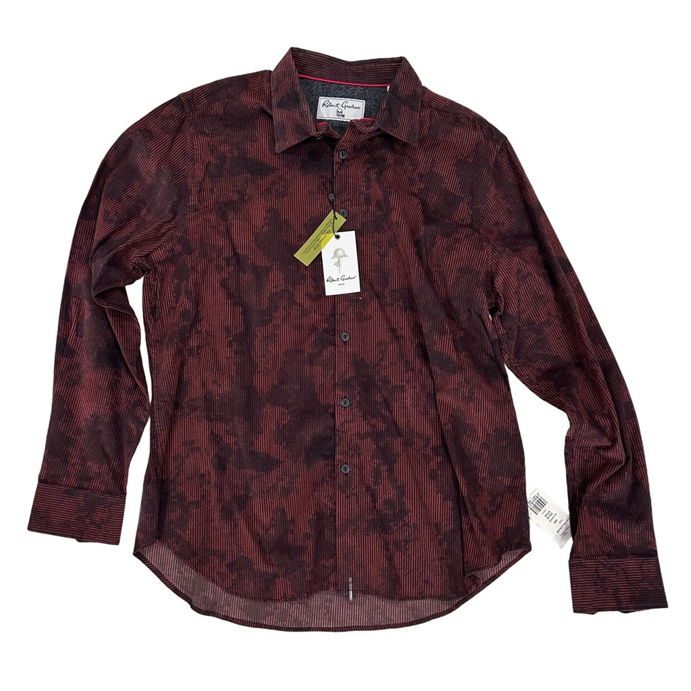 Robert Graham NWT Red Button Down Dress Shirt Sz XL